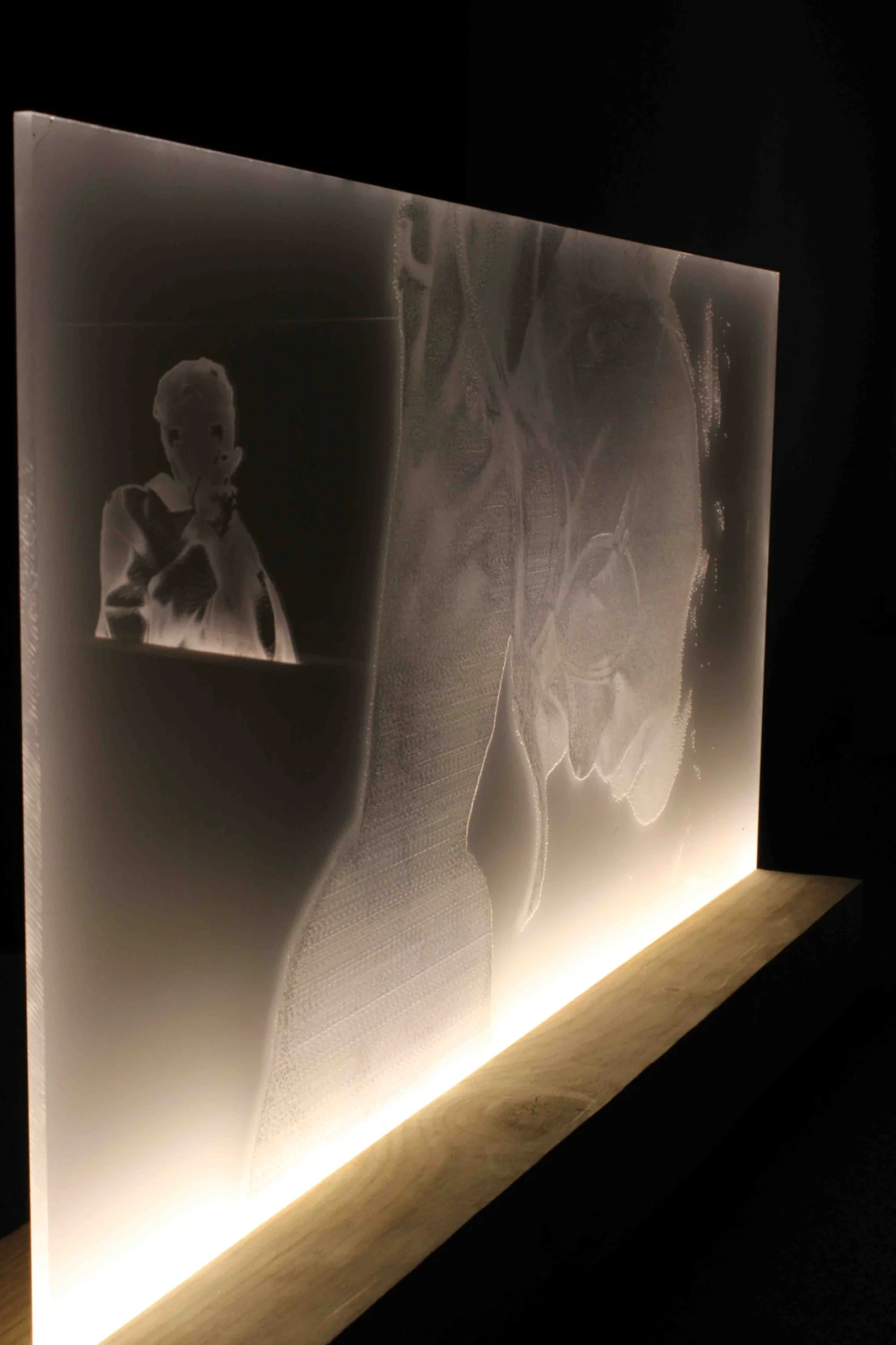 Lasercut, 100 x 50 cm.