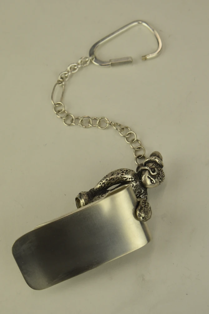 *Greed Money Clip*, 925 Silver, yellow Citrine.
