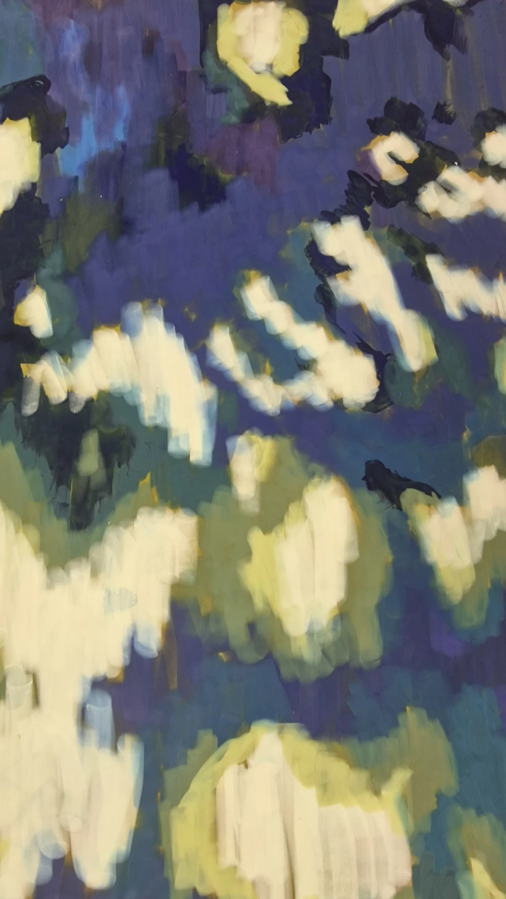 Close-up of screen for *Looking Down* before printing.