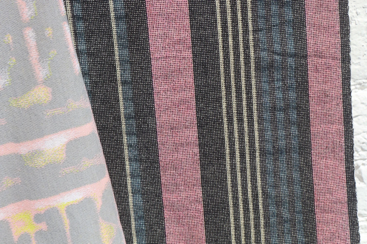 Check double cloth, lambswool.