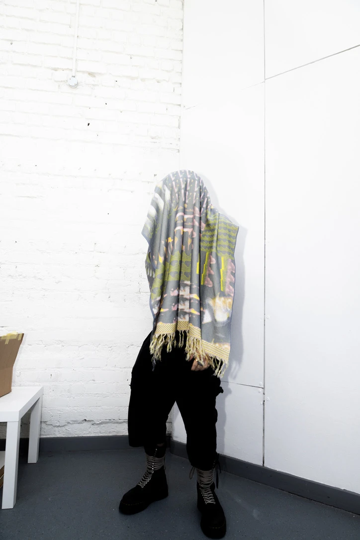 *Segments* jacquard knit, cotton.