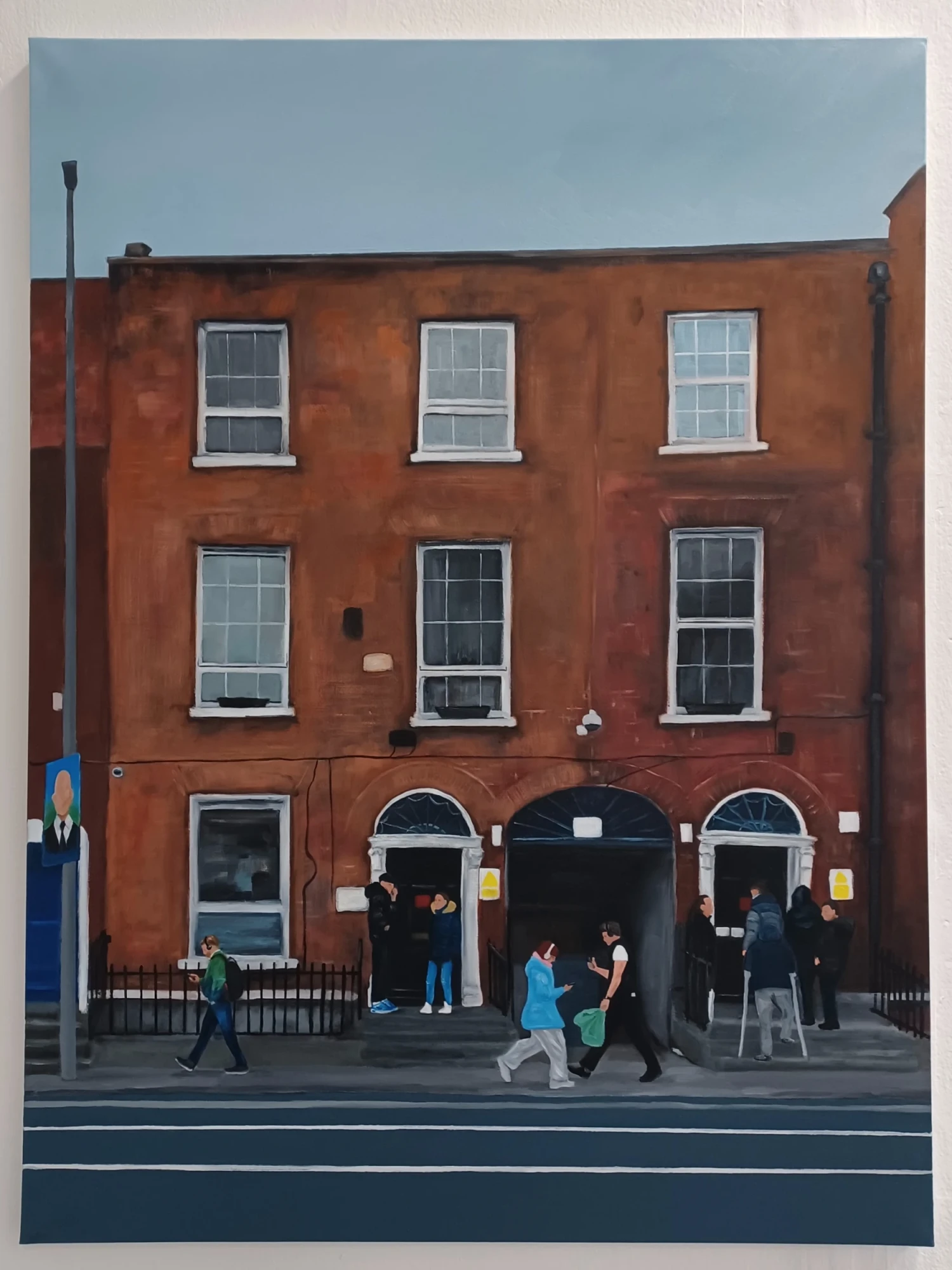 *Amiens Street 8:56*, oil on canvas, 80 x 60 cm.