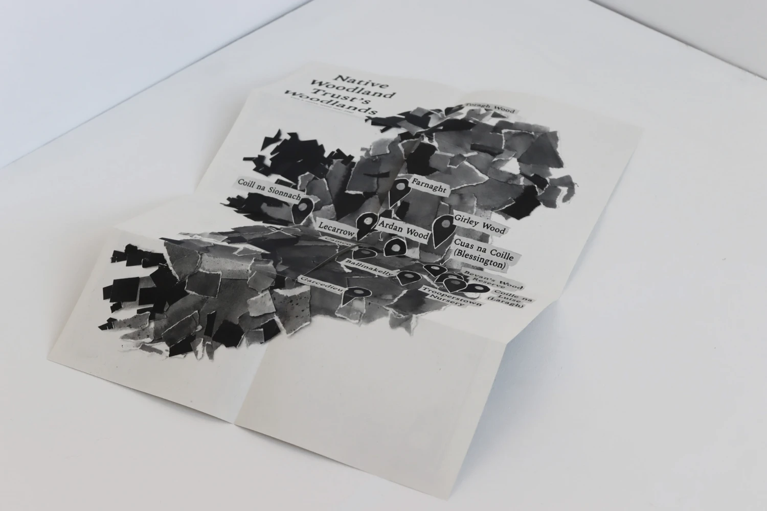 Zine illustrations made from paper scraps.