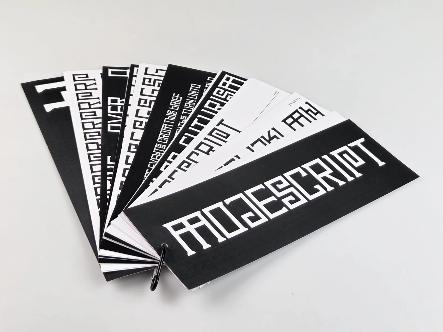 Majescript Type Specimen.