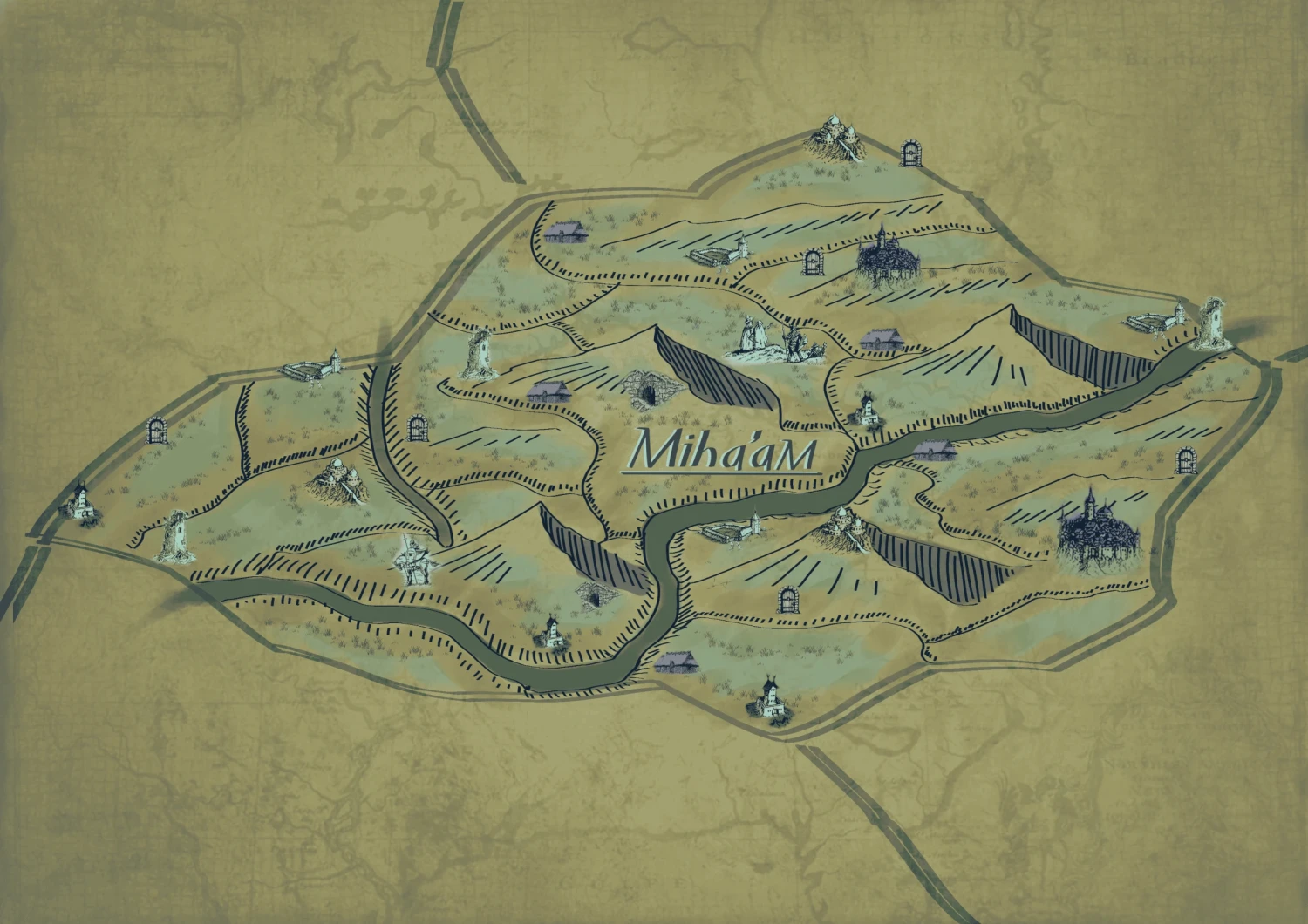 *Miha'am* map.