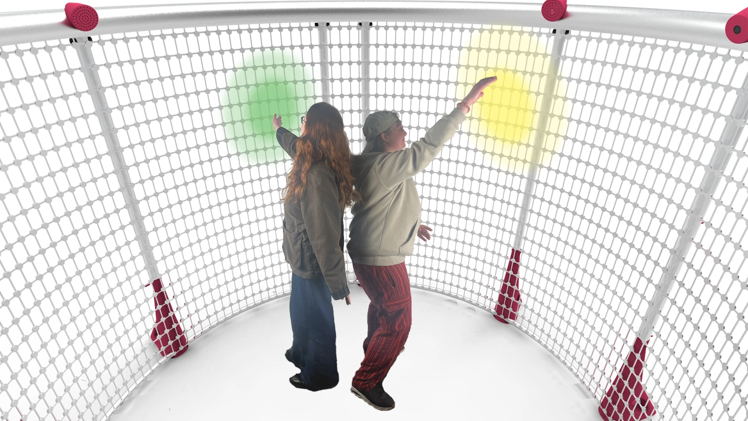 Collaborative play is welcomed and rewarded in the design, by having two or more people contribute musical ideas together.