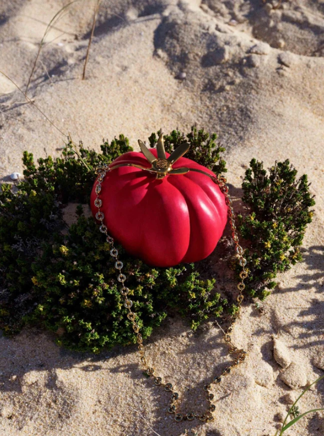 *Tomato Clutch* (loewe.com, 2026).