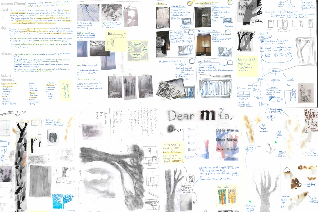 Sketchbook pages.