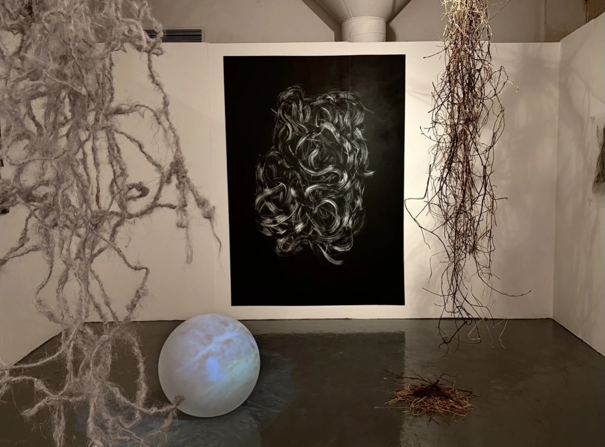 Installation view, Lucht an Dobróin, NCAD Works 2026.