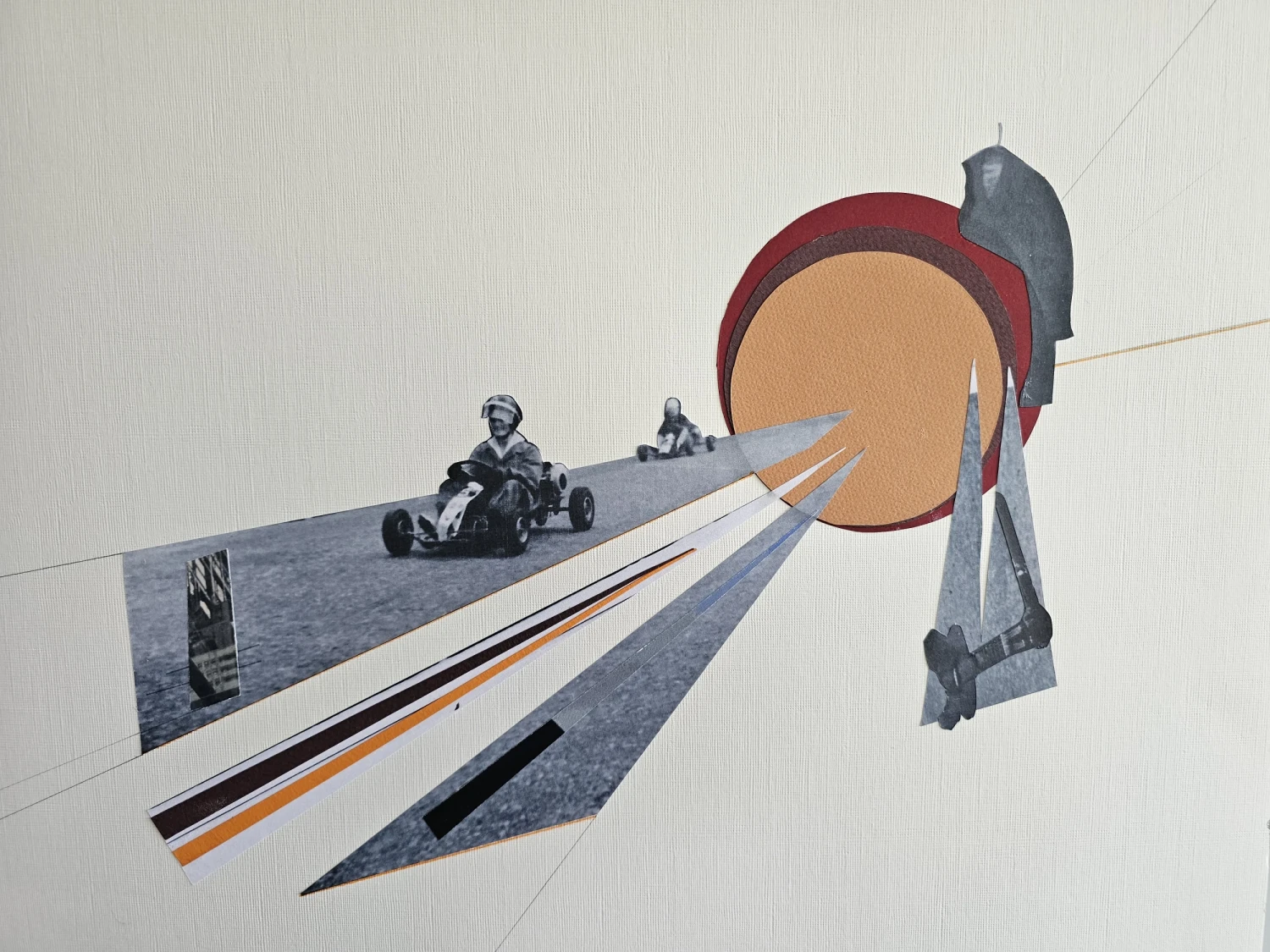 *Another Life*, collage, pen, archival images, A3.