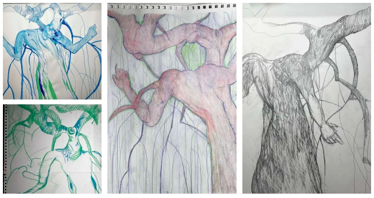 Notebook pages.
