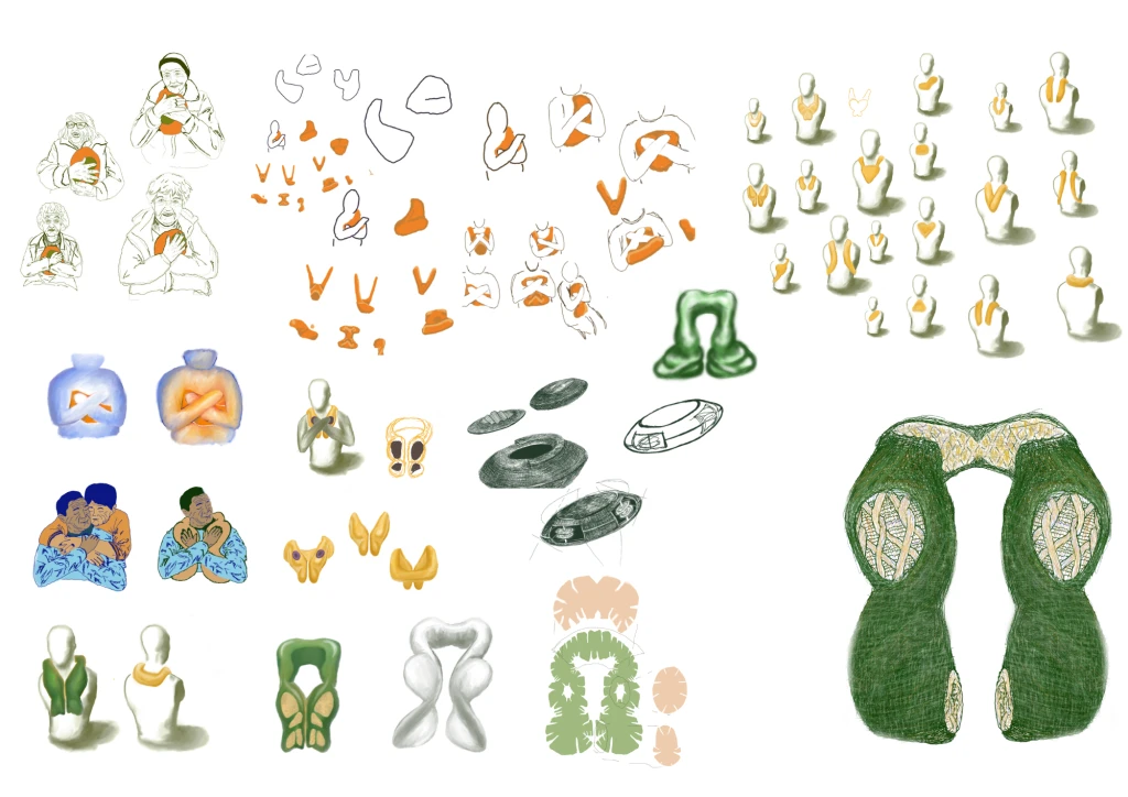 Sketches exploring form.