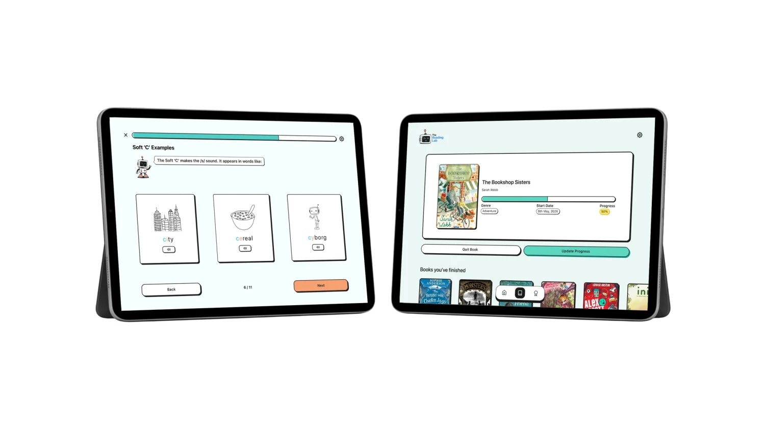 Student View: Designed around structured lessons that feel engaging.