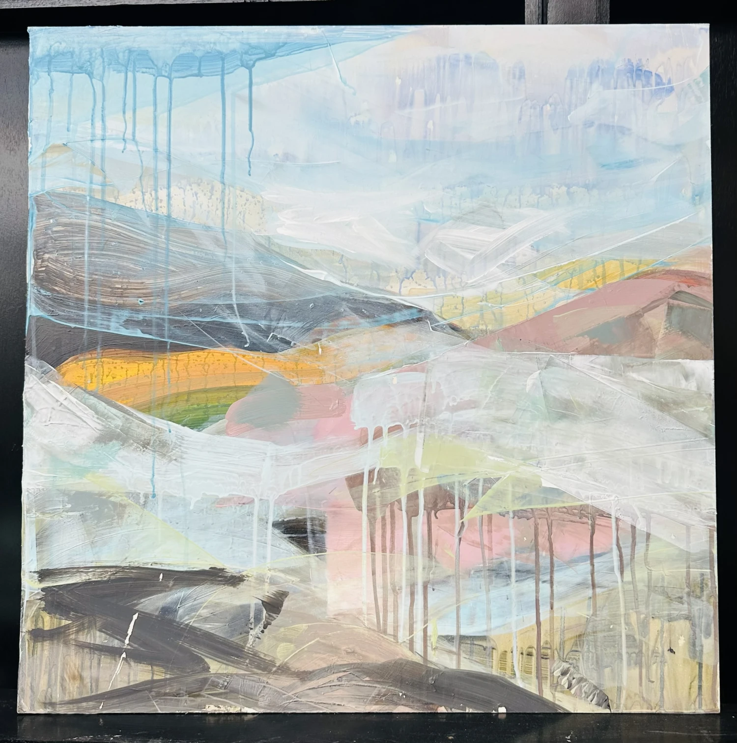 *Raincolour Morning*, acrylic on plasterboard, 2 x 2ft.